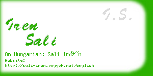 iren sali business card